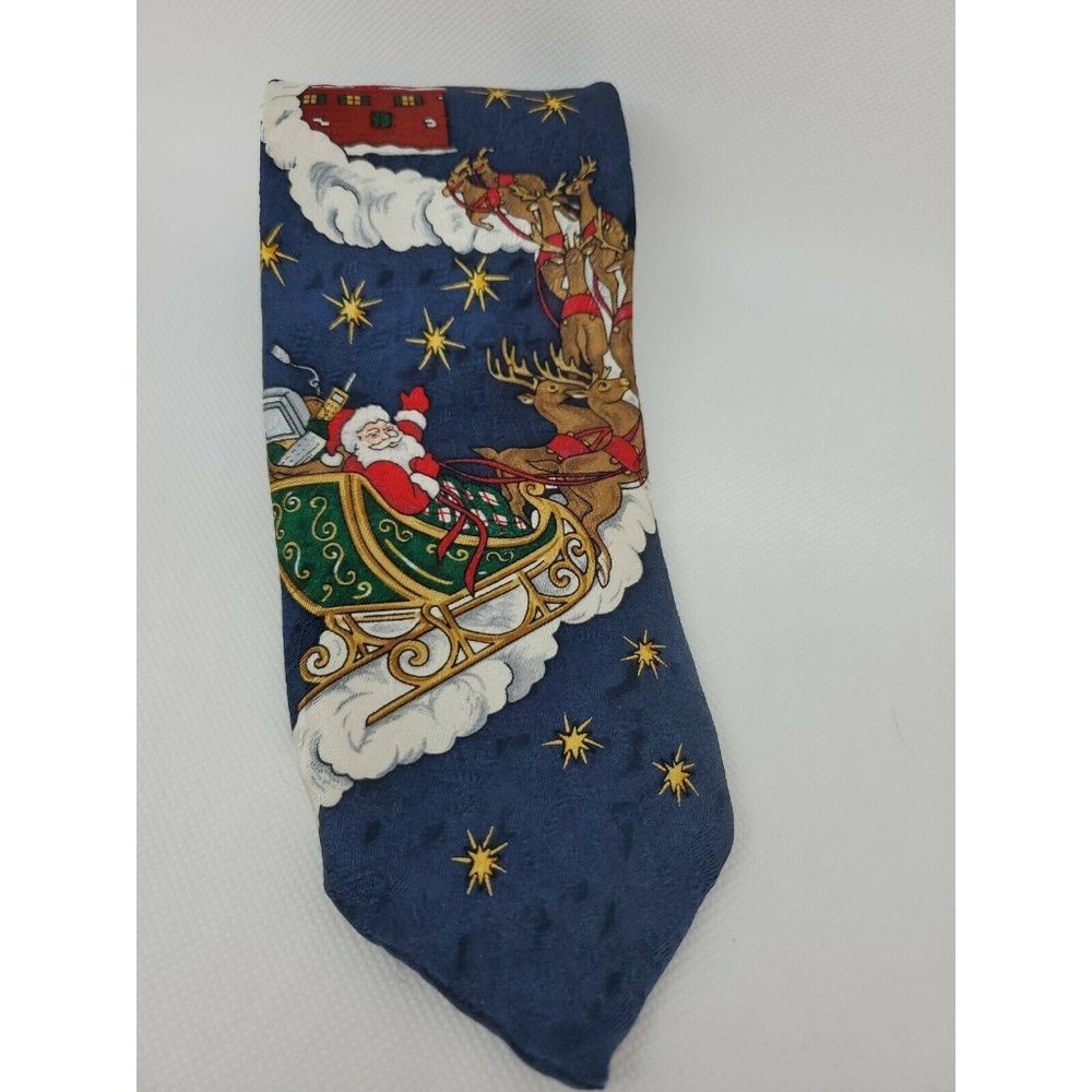 Holidays by MMG Mens Tie Christmas Santa Claus 59"